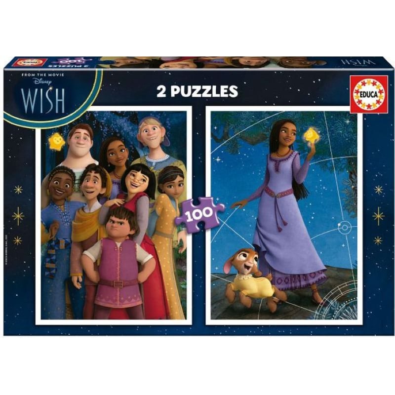 Educa Puzzle Disney Wish 2 Puzzles 100τεμ φωτογραφία