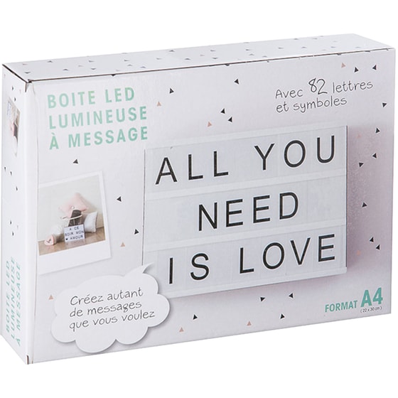 Διακοσμητικό Φωτιστικό Light Box Spitishop με Led 5.5x22cm - Λευκό image 2