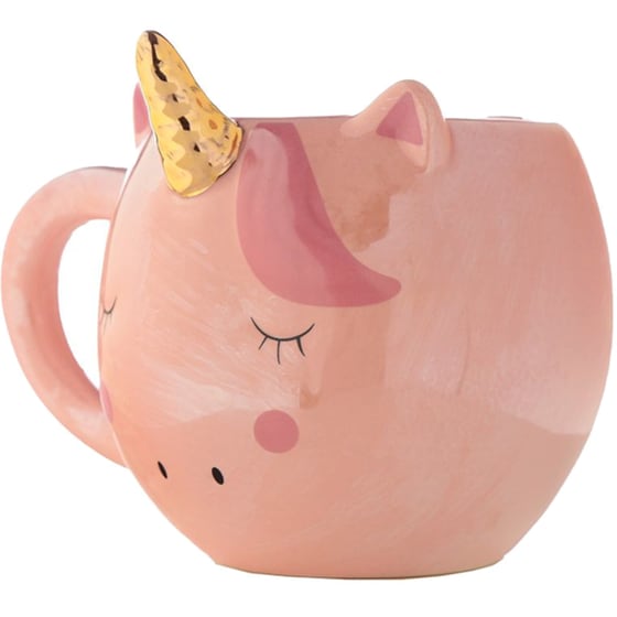 Κούπα Puckator Rainbow Unicorn Κεραμική 560 ml - Ροζ/Λευκή image 7