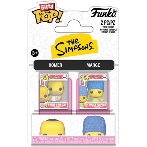 Funko Bitty Pop! - The Simpsons - Homer & Marge (2-pack) image 0