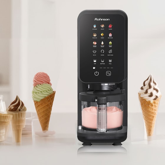 Παγωτομηχανή ROHNSON R5655 VLCREME 3 x 450 ml Μαύρο image 13