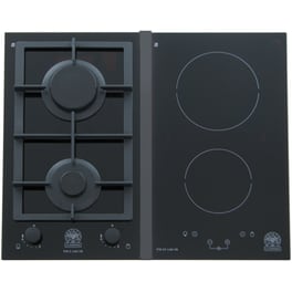 LA GERMANIA P652VLAGVN(GN) 60.6 cm Μαύρο Εστία Μεικτή Φυσικού Αερίου Αυτόνομη Domino