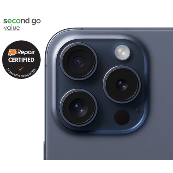 Μεταχειρισμένο Apple Iphone 15 Pro Max 256gb Blue Titanium Second Go Value Certified By Irepair image 4
