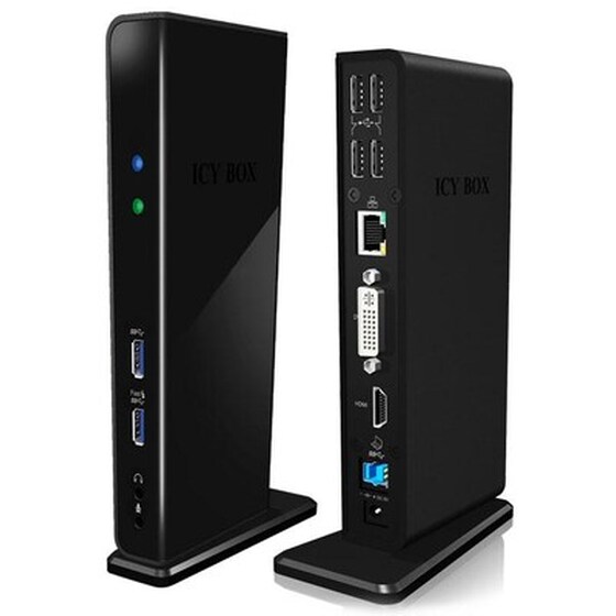 Docking Station Icy Box IB-DK2241AC - Black image 0