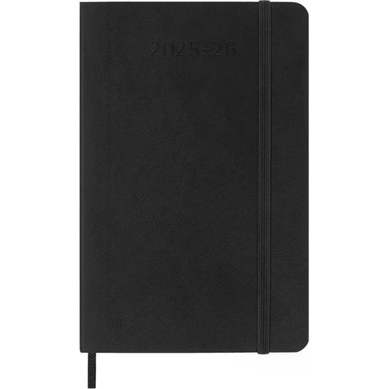 Ημερολόγιο Εβδομαδιαίο Moleskine 2025-2026 18Μ Pocket Black Soft image 1