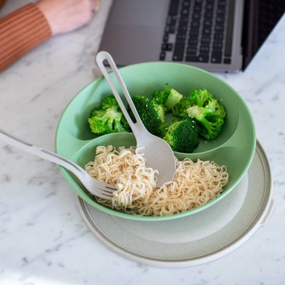 Φαγητοδοχείο με Καπάκι Koziol Connect Bowl Separee 1.3L - Πράσινο image 1
