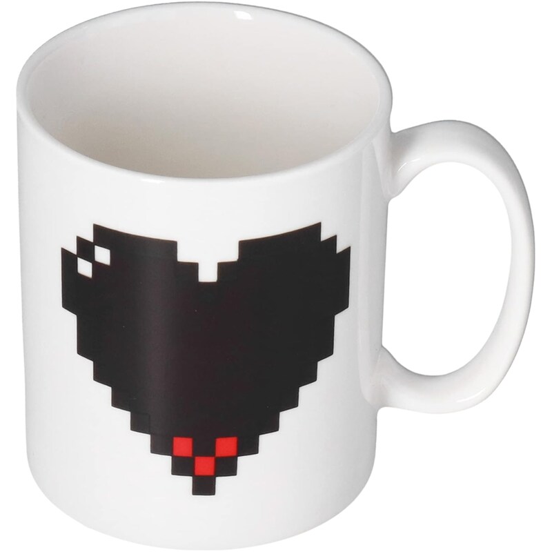 Κούπα Καρδιά Που Αλλάζει Χρώμα Κεραμική 350 ml - Λευκό OEM