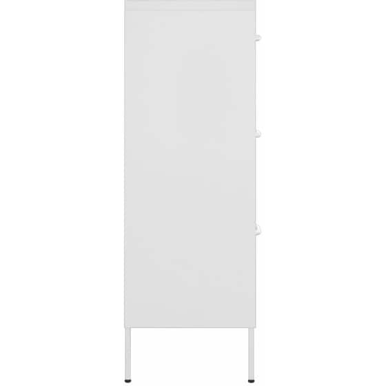 Συρταριέρα Γραφείου VidaXL από Ατσάλι 80x35x101.5 cm - Λευκό image 3