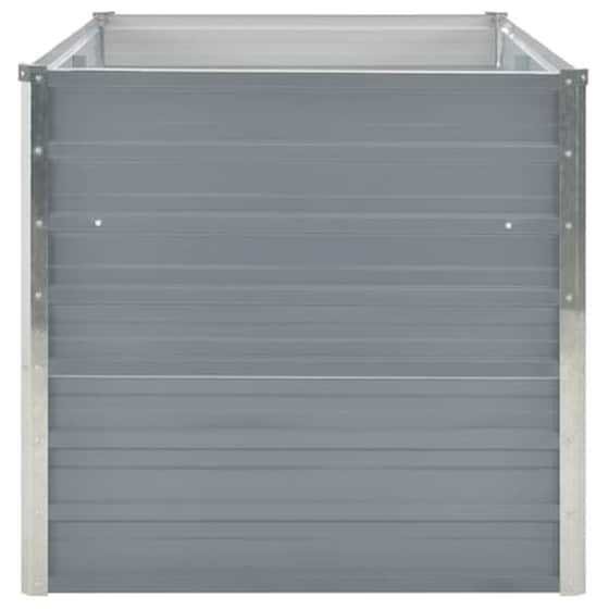 Vidaxl Ζαρντινιέρα Ψηλή Γκρι 160 X 80 X 77 Εκ. Από Γαλβανισμένο Χάλυβα image 4