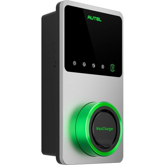 Επιτοίχιος Φορτιστής Αυτοκινήτου Autel AC Wallbox 22 kW με Touch Screen - Ασημί image 1