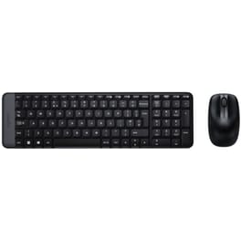 Logitech MK220 Ασύρματο Σετ Πληκτρολόγιο - Ποντίκι Μαύρο US