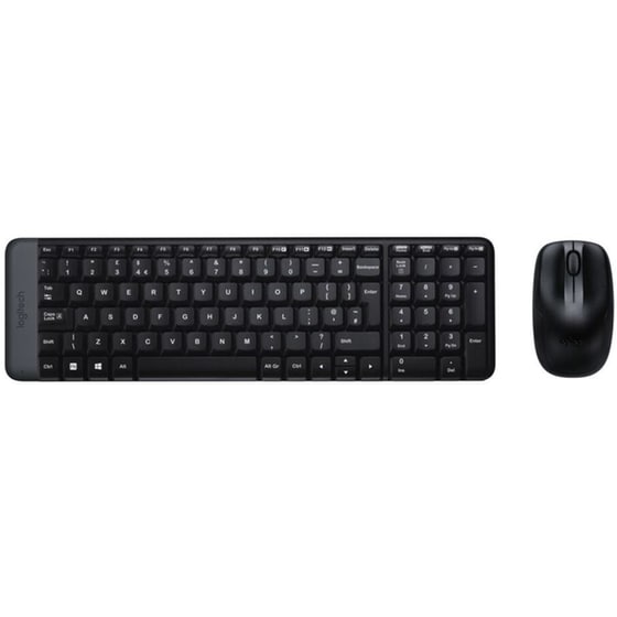 Logitech MK220 Ασύρματο Σετ Πληκτρολόγιο - Ποντίκι Μαύρο US image 0