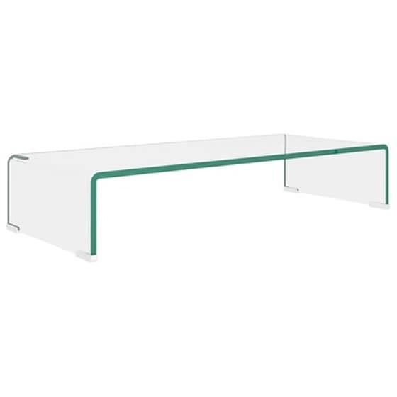 Vidaxl Βάση Τηλεόρασης/Οθόνης Γυάλινη 70x30x13 cm - Διάφανη image 2