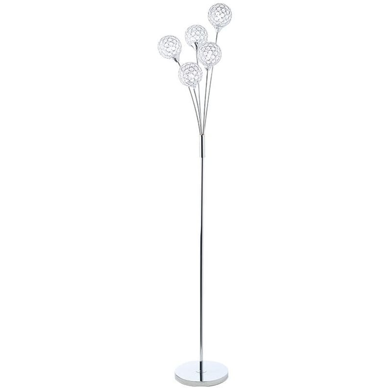 ACA DECOR Φωτιστικό Δαπέδου Aca Skylar από Μέταλλο 42x168 cm - Ασημί