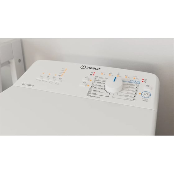 INDESIT BTW L60400 EE/N 6 kg 1.000 Στροφές Λευκό Πλυντήριο Ρούχων image 5