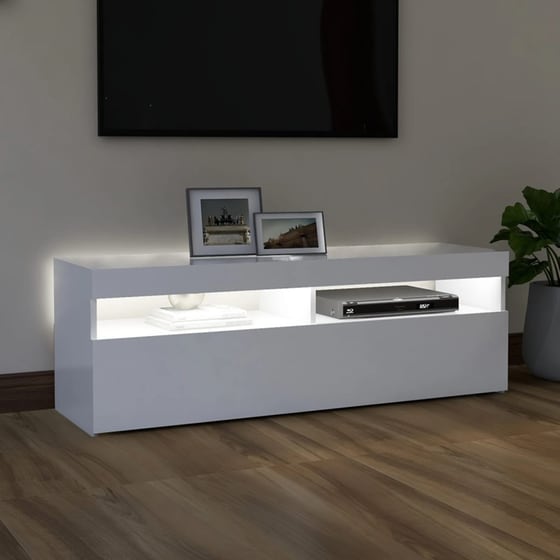 Έπιπλο Τηλεόρασης  VidaXL από Μοριοσανίδα  120x35x40cm - Λευκό image 5