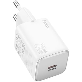 Φορτιστής Πρίζας Hoco N40 Mighty USB-C 20W - White