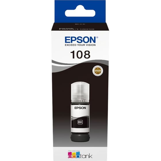 Epson 108 Μαύρο Μελάνι Εκτυπωτή (C13T09C14A) (EPST09C14A) image 0