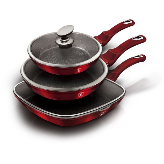 Σετ Τηγάνια BERLINGER HAUS BH-6189 6 τμχ Κόκκινο image 2