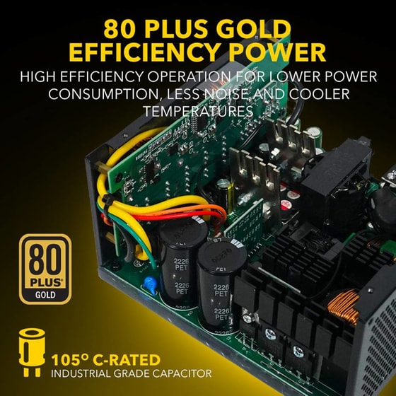 Τροφοδοτικό Υπολογιστή Armaggeddon Voltron VG1000 Full Modular 1000W 80+ Gold - Μαύρο image 6