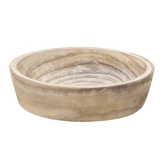 Inart Μπωλ Ξυλινο Natural Δ30χ7 3-70-892-0002 image 0