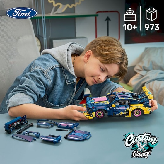 LEGO® Technic Γκαράζ Προσαρμογής Αυτοκίνητο Ford Mustang GT (42236) image 13
