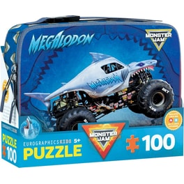 Παιδικό Παζλ Eurographics Monster Jam: Megalodon με Lunch Bag (100 Κομμάτια)