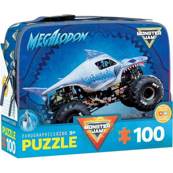 Παιδικό Παζλ Eurographics Monster Jam: Megalodon με Lunch Bag (100 Κομμάτια) image 0