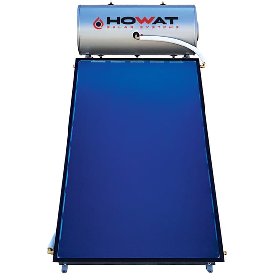 Ηλιακός Θερμοσίφωνας HOWAT Glass 120L/2τμ Διπλής Ενέργειας Κεραμοσκεπής image 0