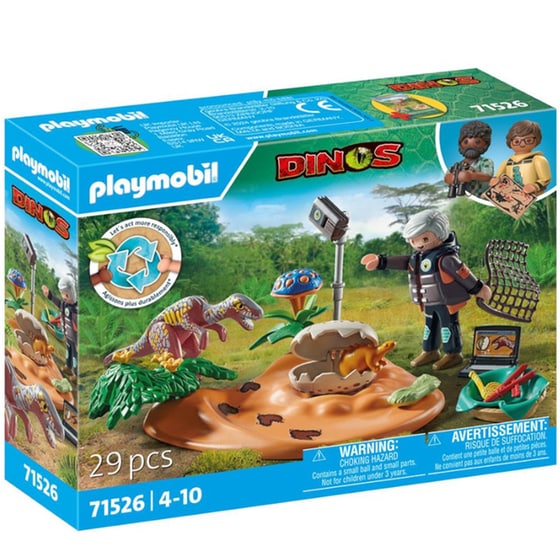 PLAYMOBIL® Dinos Φωλιά στεγόσαυρου και κλέφτης αυγών (71526) image 0