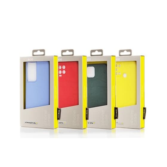 Θήκη Poco M3 / Redmi 9T - Egoboo Rubber Back Cover + Tempered Glass - Κόκκινο image 1