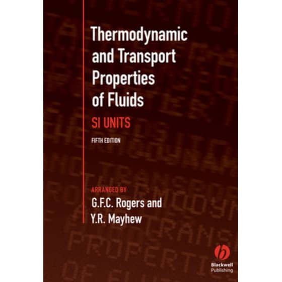 Thermodynamic and Transport Properties of Fluids 5e image 0