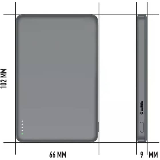 Powerbank&nbsp;Valenta Ultra Slim Wireless Magsafe&nbsp;5000mAh με Θύρα USB-C Grey image 9