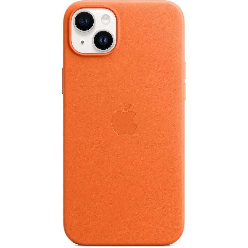 APPLE Θήκη Apple iPhone 14 Plus - Apple Leather Case with MagSafe - Orange