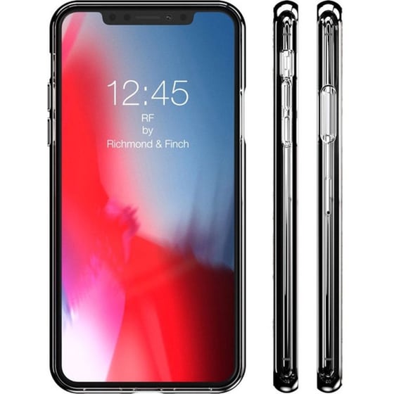 Θήκη Apple iPhone X / XS - Richmond & Finch Silicone Case - Rose Gold Marble image 2