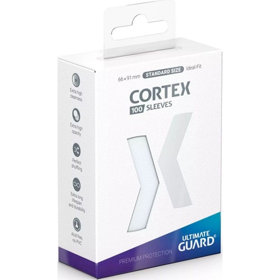 Ultimate Guard Cortex Sleeves Standard Size Transparent (100 Sleeves) image 0