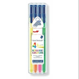 Σετ Μαρκαδόροι Υπογράμμισης Staedtler Triplus Textsurfer (4 Τεμάχια)