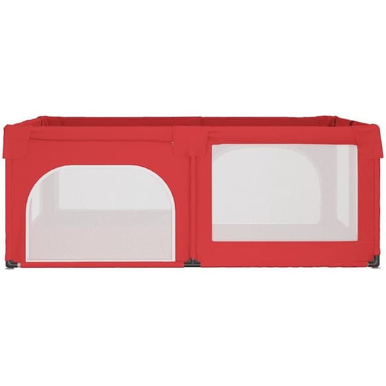 Παρκοκρέβατο VidaXL με Στρώμα Κόκκινο image 2