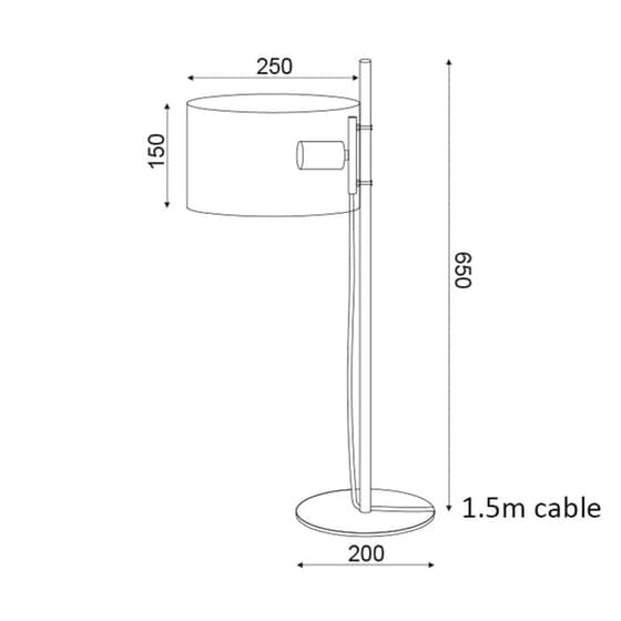 Πορτατίφ Aca Od90451tbn Μεταλλικό 25x35x66 cm - Ασημί/Μαύρο image 1