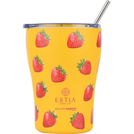 Κούπα Θερμός Καφέ Estia Home Art Save the Aegean Berry Bright 350ml