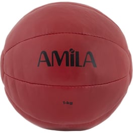 Μπάλα Medicine Amila 44511 1 kg 50 cm από PU - Κόκκινη