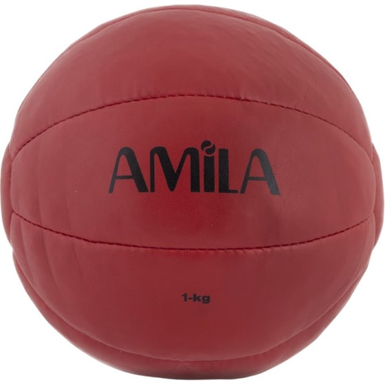 Μπάλα Medicine Amila 44511 1 kg 50 cm από PU - Κόκκινη image 0