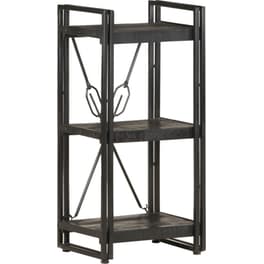 Βιβλιοθήκη VidaXL από Μέταλλο 40x30x80 cm - Μαύρο