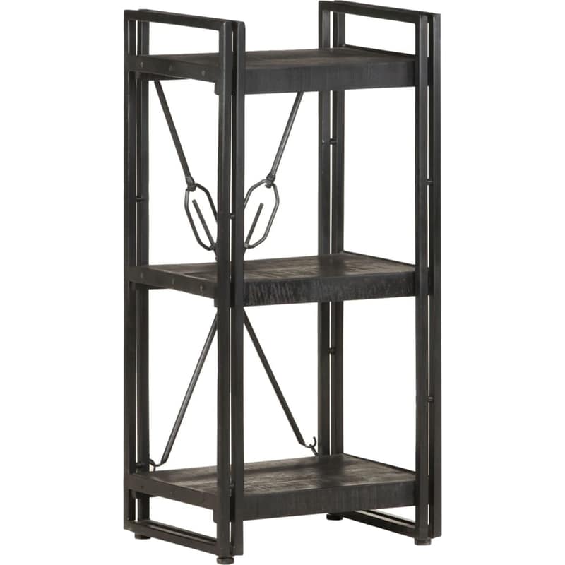 Βιβλιοθήκη VidaXL από Μέταλλο 40x30x80 cm - Μαύρο