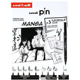 Μαρκαδόρος Σχεδίου Uni Manga Pack & Tutorial (8 Τεμάχια)