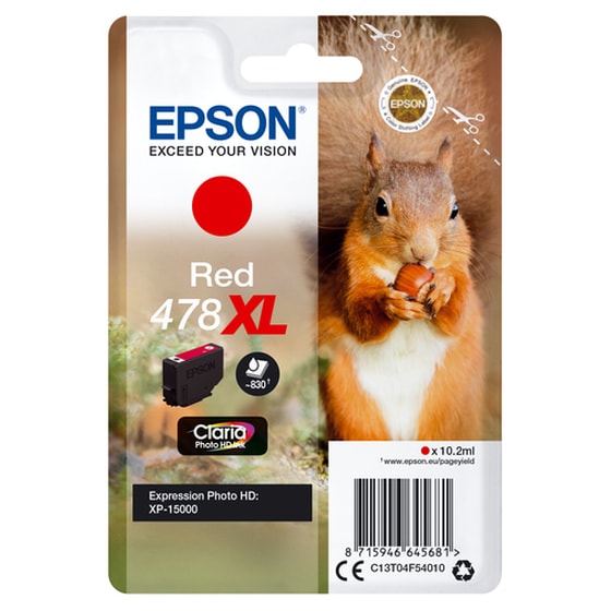 Epson 478XL Κόκκινο Μελάνι Εκτυπωτή C13T04F54010 image 1