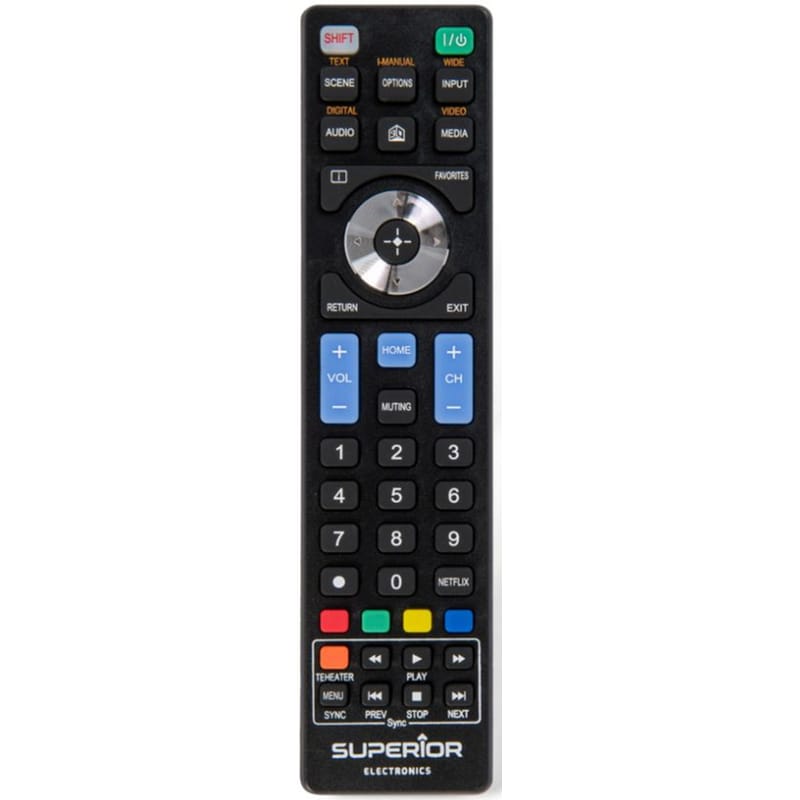 Τηλεχειριστήριο Τηλεόρασης Superior για Sony - Μαύρο SUPERIOR