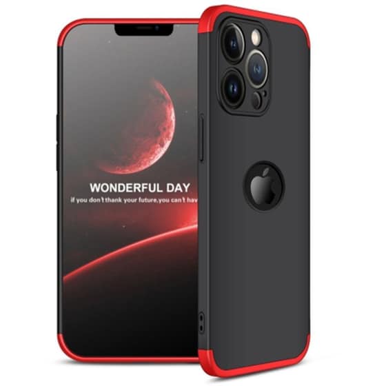 Θήκη Apple iPhone 13 Pro Max - GΚΚ 360 Full Body Protection - Μαύρο/Κόκκινο image 0