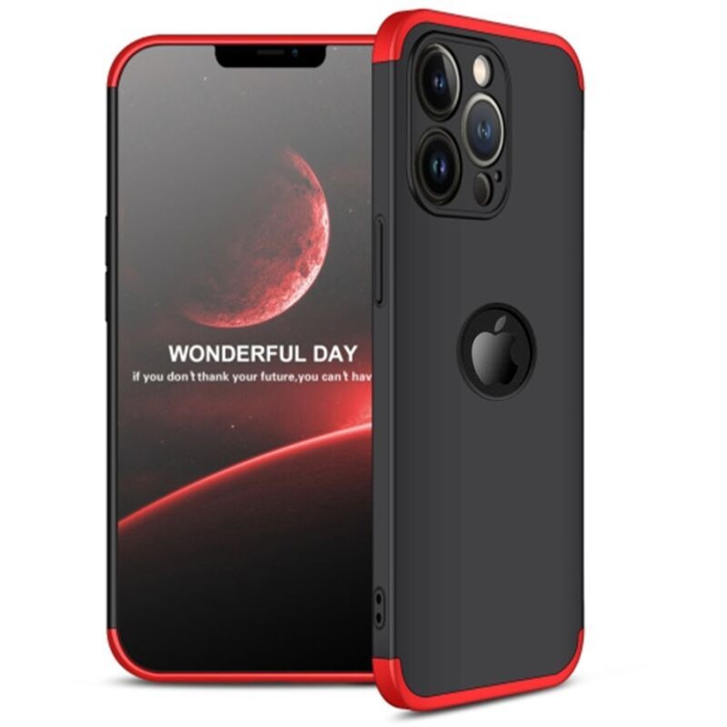 GKK Θήκη Apple iPhone 13 Pro Max - GΚΚ 360 Full Body Protection - Μαύρο/Κόκκινο