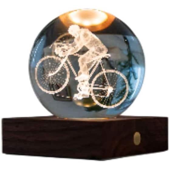 Διακοσμητικό&nbsp;Gingko Crystal&nbsp;Light&nbsp;3D&nbsp;Cyclist image 0